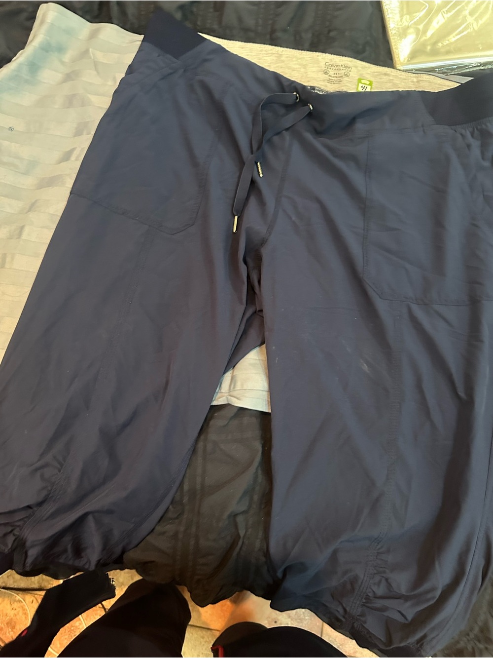 Women’s Navy Drawstring Casual Active Pants